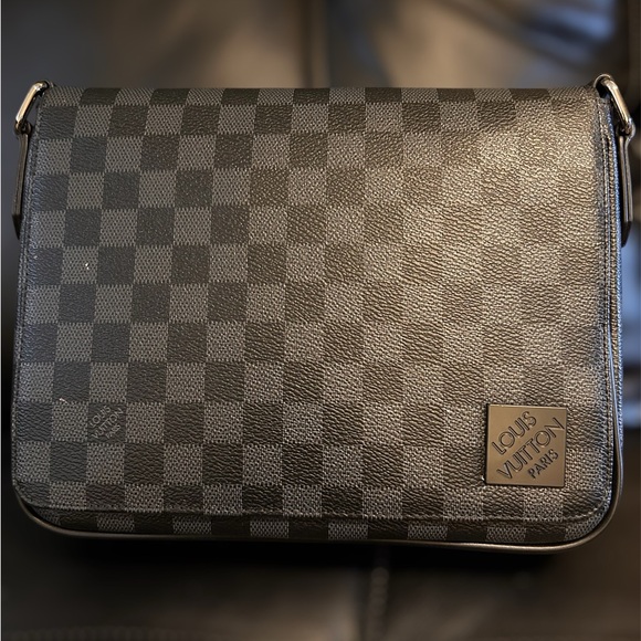Louis Vuitton Other - Louis Vuitton Graphite Checkered Messenger Bag